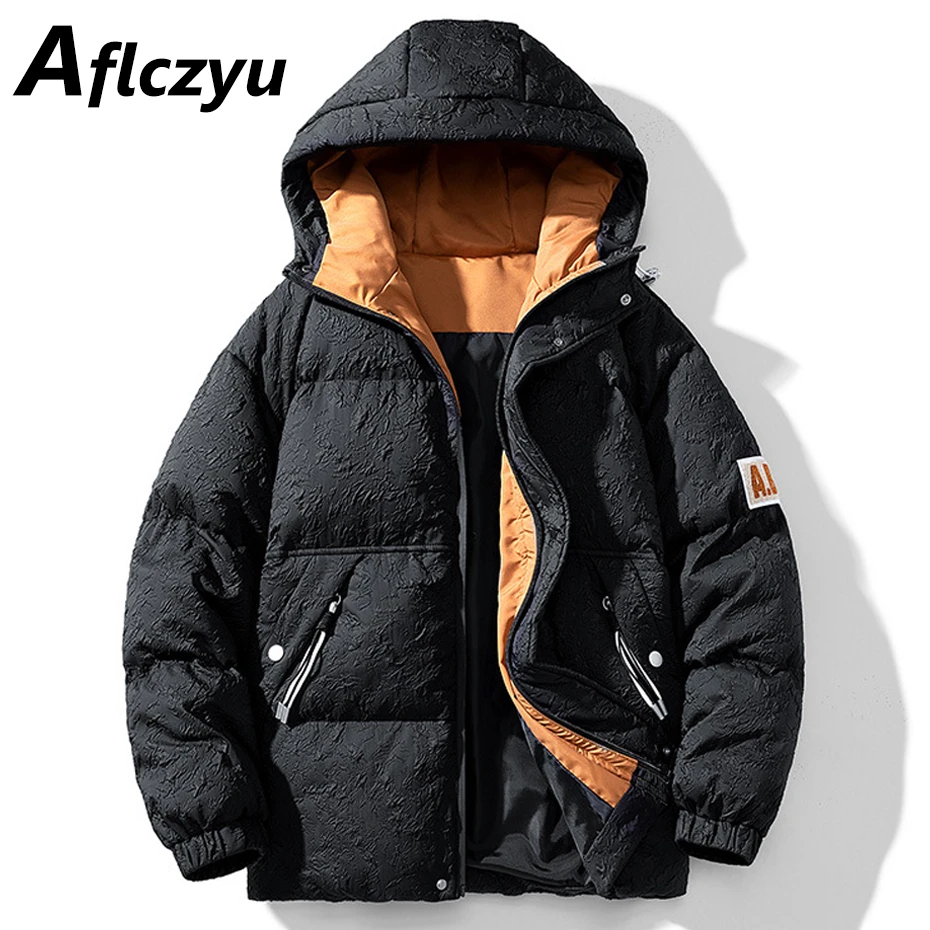 

Padded Jacket Men Parkas Winter Thick Jacket Coat Fashion Casual Hooded Parkas Male Thick Jackets Outerwear