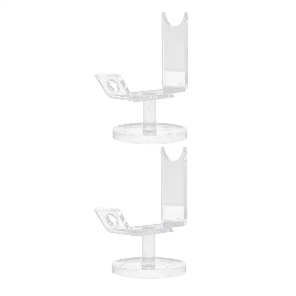 

2Pcs Acrylic Display Rack Multi-Functional Tattoo Machine Holder Eyebrow Pen Stand Transparent Storage Rack for Tattoo