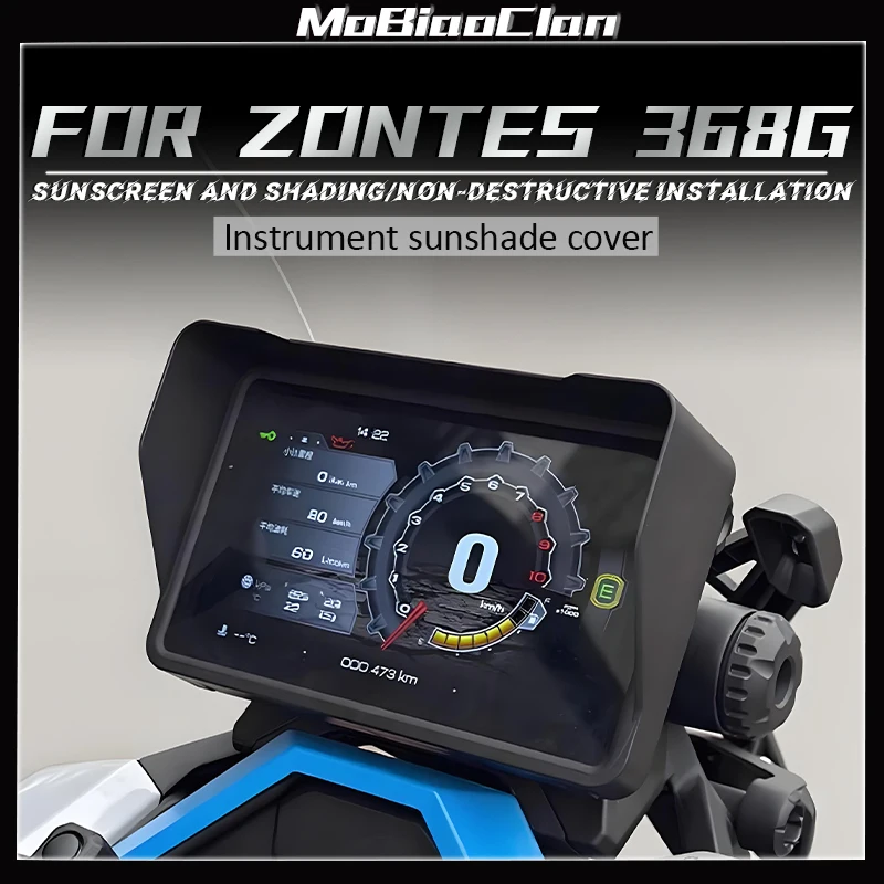 

For ZONTES 368G G368 368 G 2024 2025 Motorcycle Accessories Sun Visor Cover Instrument Screen Sunshade Guard Protection
