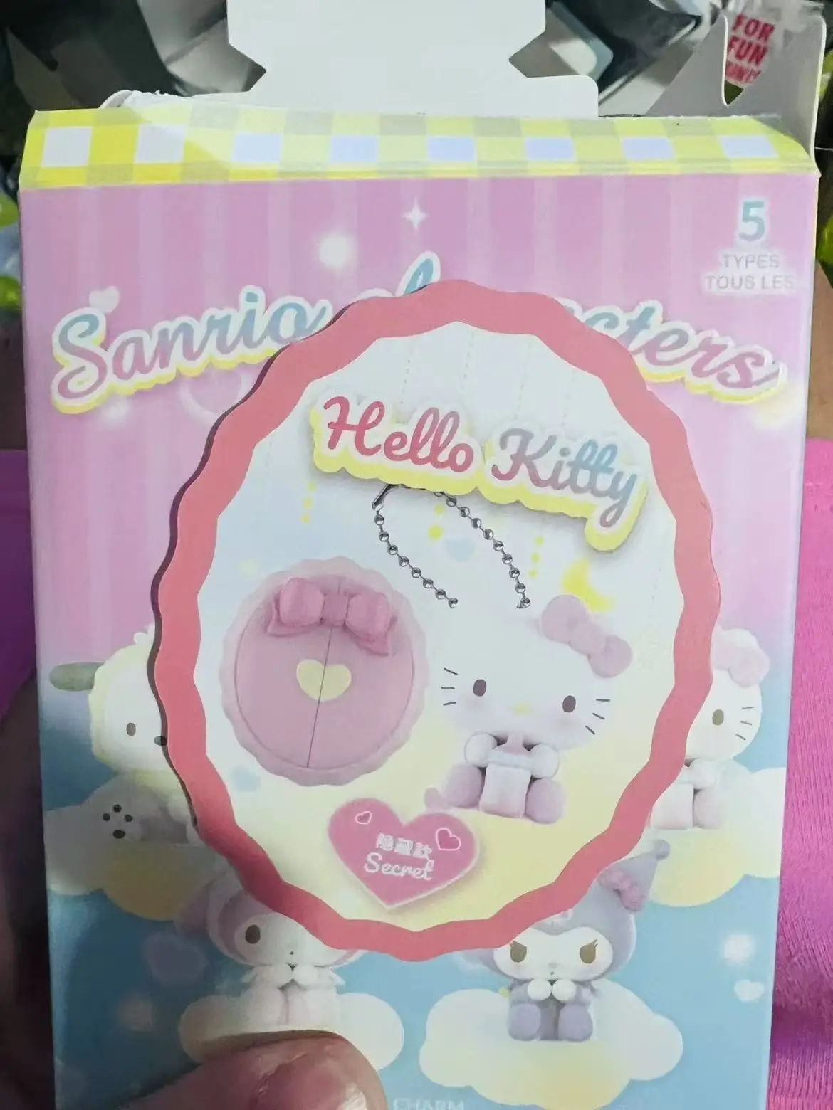 Seria zawieszek dla niemowląt Sanrio, modne zabawki, figurki w pudełkach niespodziankowych, Kulomi, Melo, Tipacha, pies Cynamon, gadżety i prezenty.