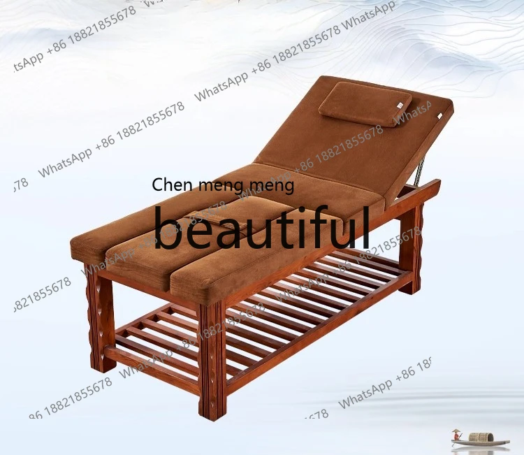 

X Home Yoga Electric Stretch Health Bed Massage, Solid Wood Beauty Massage Bed