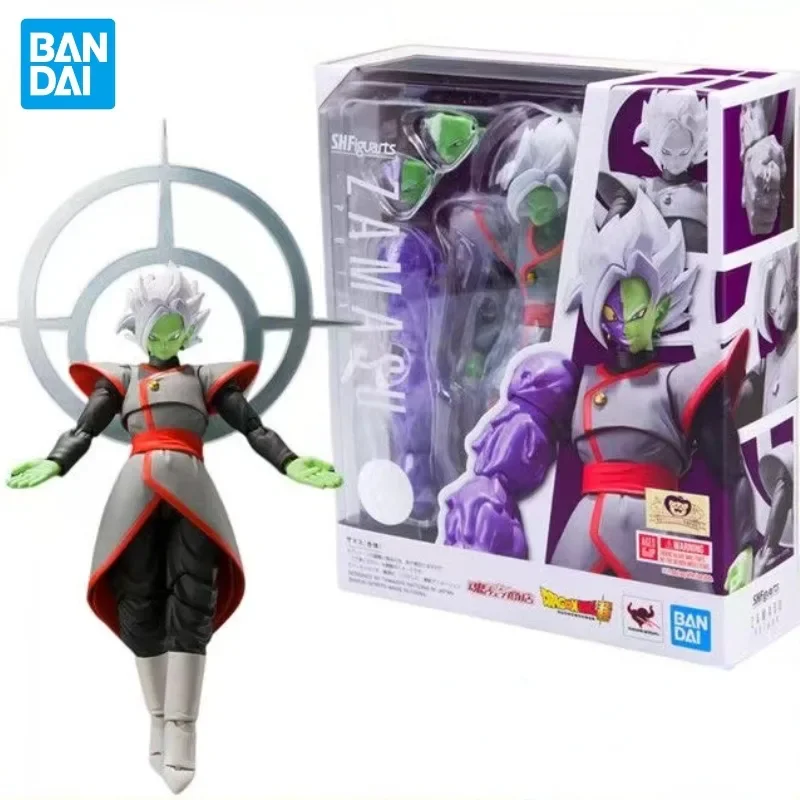 Bandai-Figurines Dragon Ball en PVC, S.H.Figuarts, Goku, Potara, Zamasu, Anime Action Figure, Jouets, Cadeaux de vacances, Modèle de collection, Original, En stock