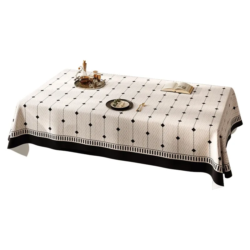 Waterproof Oil-proof Modern Simple Tablecloth, Eco-friendly Soft Non-marking High-end Cover for Coffee Table