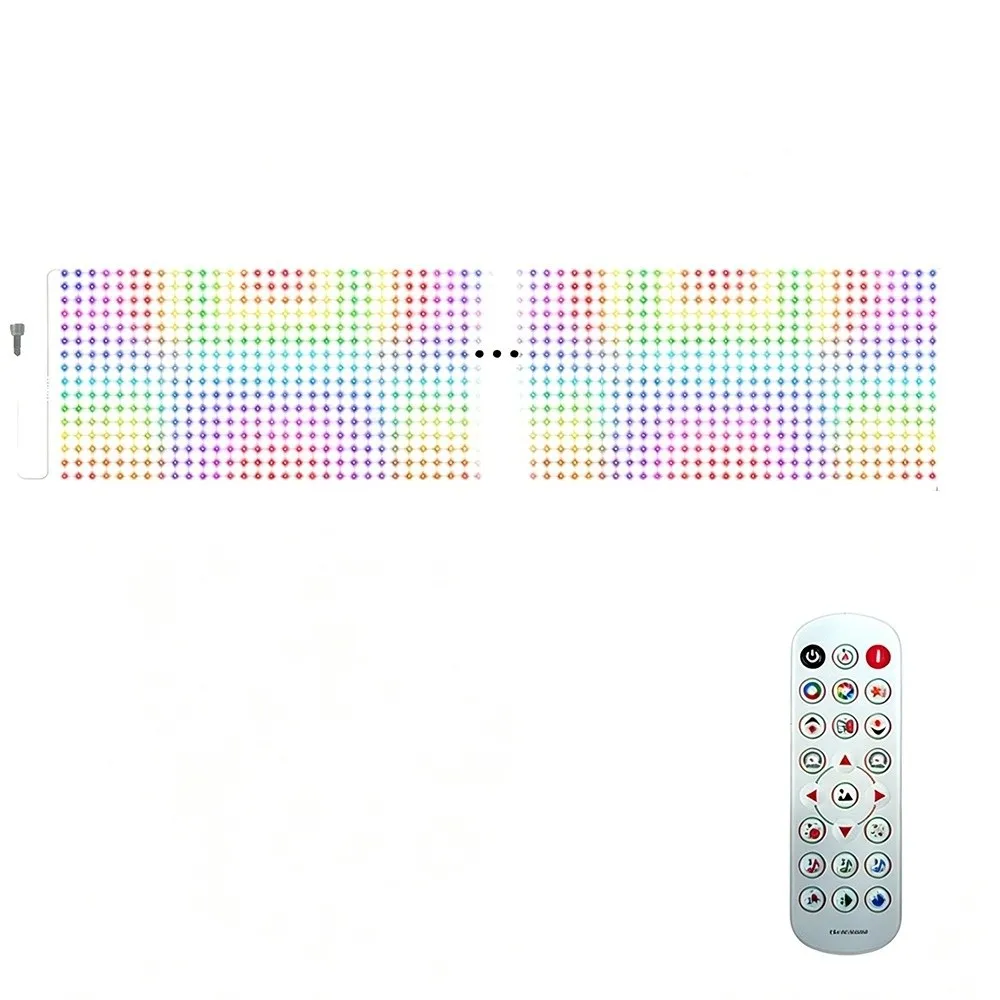 RGBIC LED Outdoor Net Lights App Control Waterproof Matrix Grid Lights DIY Pattern Music Sync Flexible Grid Lights Wedding Decor