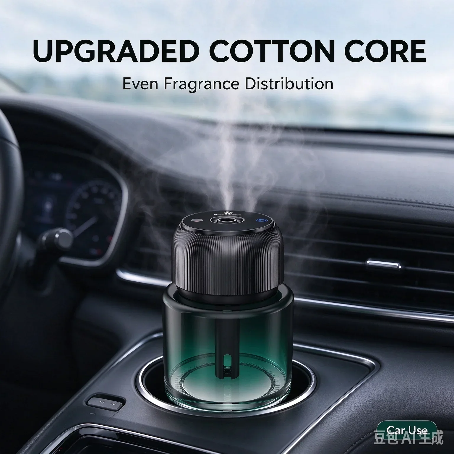 Smart Car Aromatherapy Machine Large Capacity Diffuser Upgrade Cotton Core Star Light Intelligent Start Stop For Car Bedroom