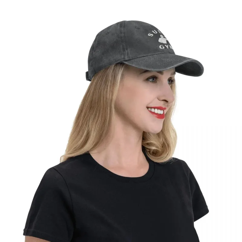 Unisex Gym Sam-Baseball Caps for Men and Women, distressed Jeans, Outdoor, Adjustable Snapback Hat, Classic