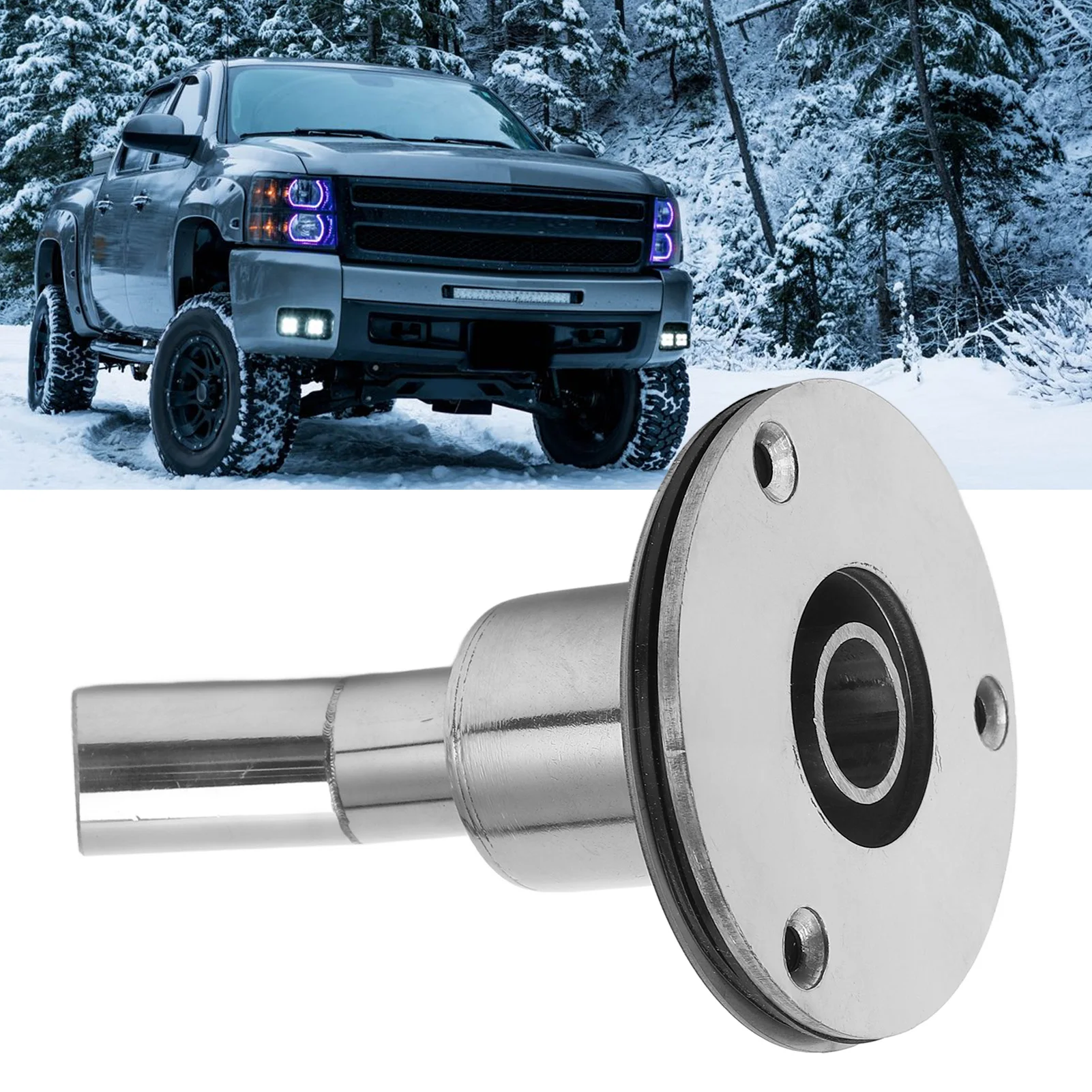 

22mm Thru Hull Exhaust Fitting Stainless Steel Standard Elbow Hull Exhaust Pipe Socket for Parking Heaters Thru Hull Skin