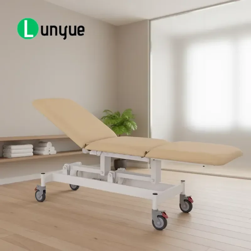 Electric Beauty Bed Metal Frame 3 Stage Lifting 180kg Load Bearing For Massage Hydrotherapy Spa Furniture Durable