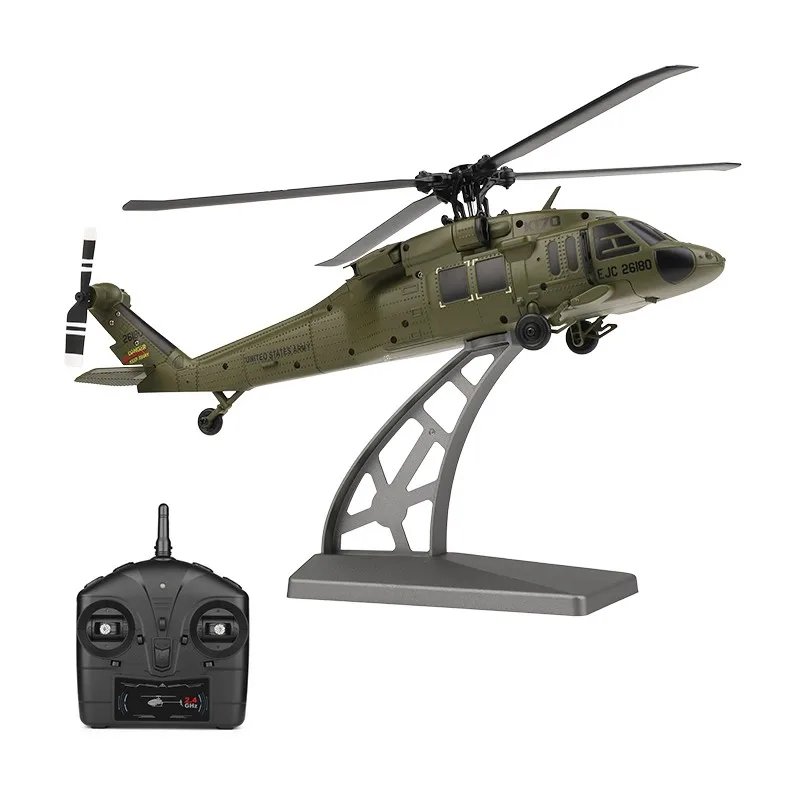 

Wltoys K170 UH-60L RC Helicopter 2.4G 4CH 6-Axis Gyro Brushless Motor Green Remote Control Flybarless Black Hawk Plane Toys