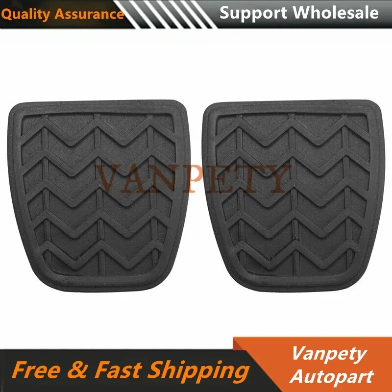 2PCS NEW Clutch Brake Pedal Pad Rubber for Toyota Camry Hilux Vigo KUN 31321-52010 3504122-S08