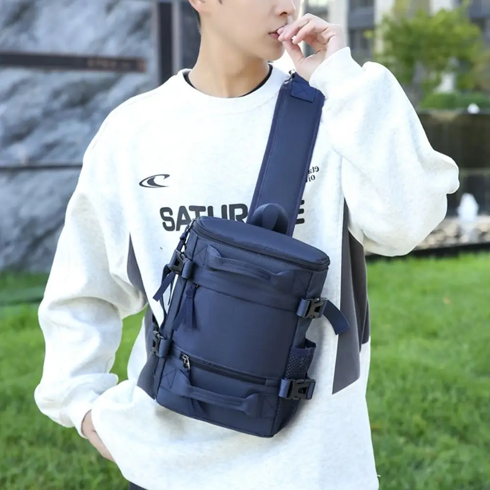 Nuovo zaino alla moda in nylon Borsa a tracolla impermeabile di grande capacità