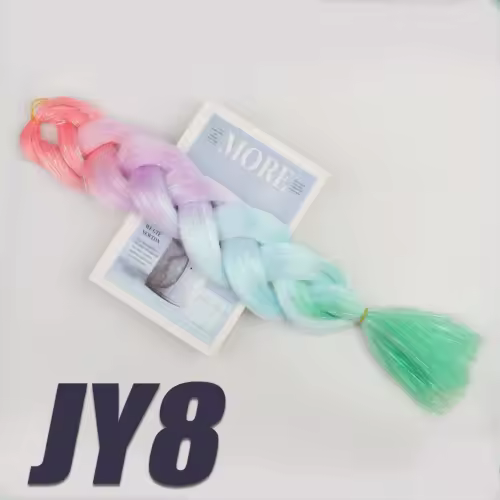 Synthetic Kanekalon Crochet Hair Braiding Hair Pre Stretched Curly Jumbo Braids Extensions Hair Accessories For Girls Braids - Image 74