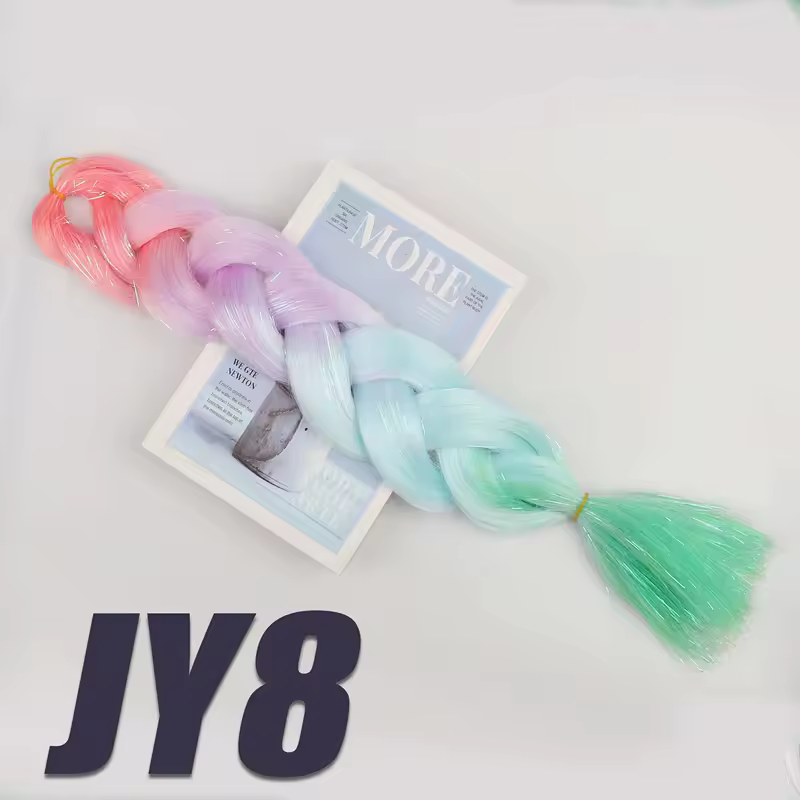 Synthetic Kanekalon Crochet Hair Braiding Hair Pre Stretched Curly Jumbo Braids Extensions Hair Accessories For Girls Braids - Image 74