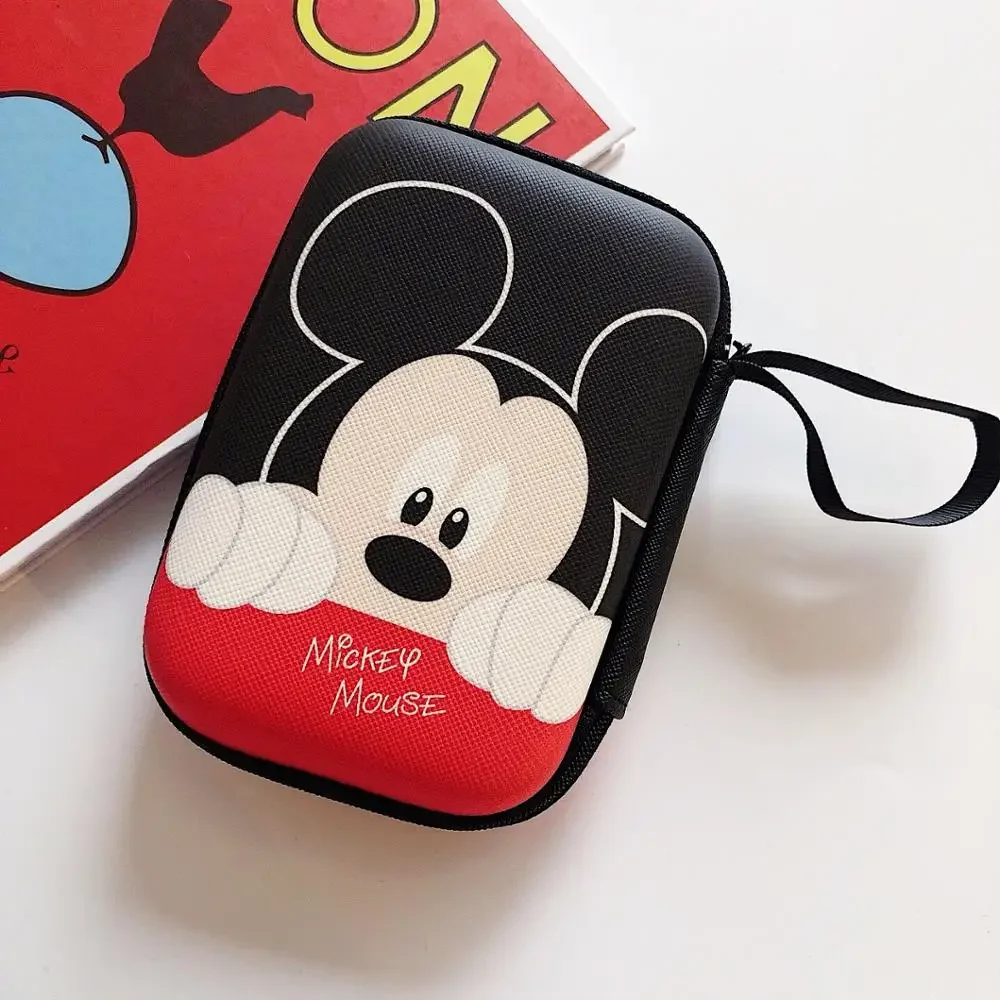 Disney Mickey del fumetto della borsa della moneta Minnie ragazzo e una ragazza sacchetto della moneta della borsa auricolare sacchetto scatola di