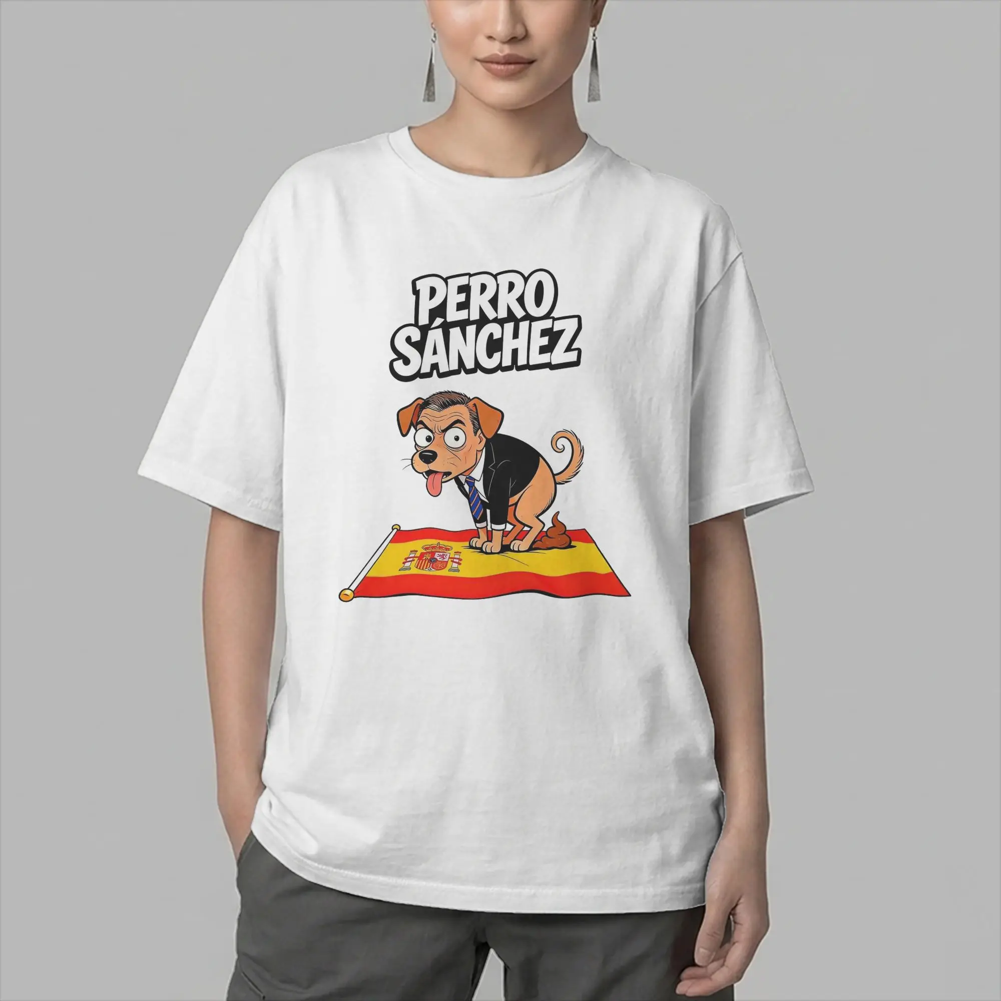 Camiseta para hombre Pedro Sanchez, camiseta Vintage de algodón, camiseta de manga corta, ropa con cuello redondo, gráfico