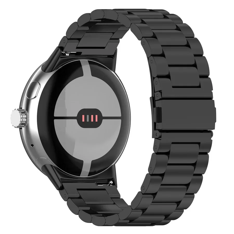 Edelstahlarmband für Google Pixel Watch 5 4 3 41 45mm Ersatzarmband für Google Pixel 2 Uhrenarmband Correa Zubehör ohne Lücke – Detail 7