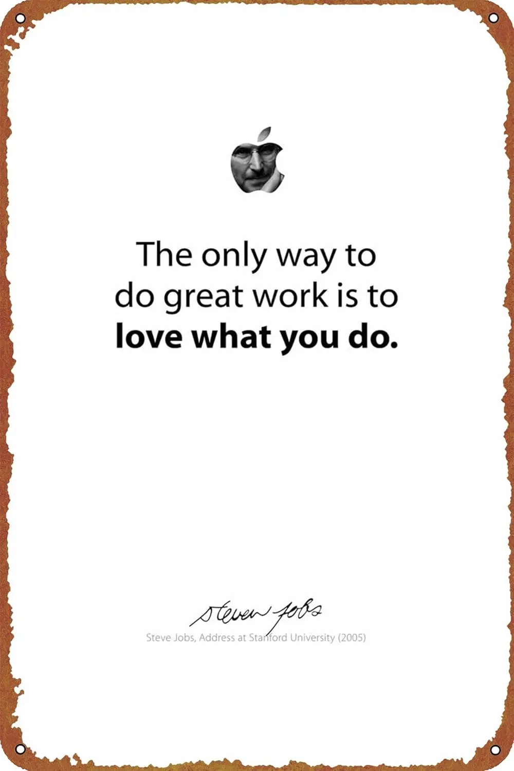 Steve Jobs Quote Tin Sign Retro Metal Movie Poster Art Wall Home Decor 8x12 Inches sign
