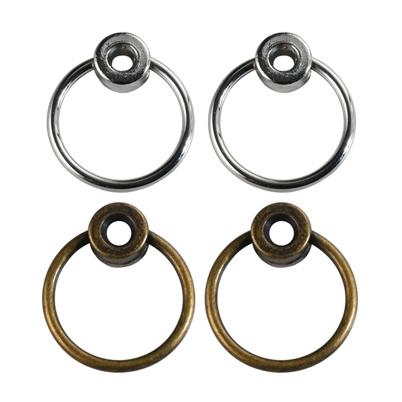 2 Pcs Zinc Alloy Cutting Board Handle 34*31mm Vintage Retro Style Furniture Knobs For Furniture Door, Cabinet, Wooden Cases