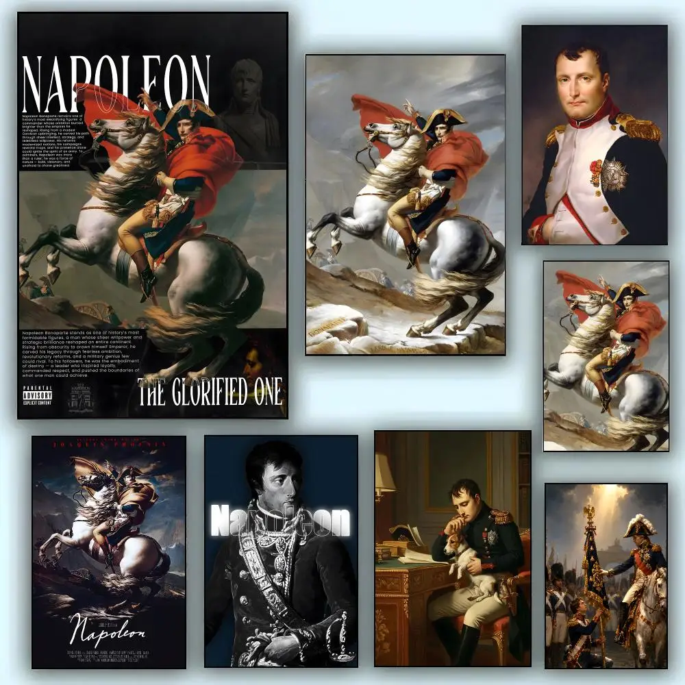 Art N-Napoleon Bonaparte Poster Modern Aesthetic Wall Art Print Minimalist Poster Bedroom Living Room Home Decor Gift