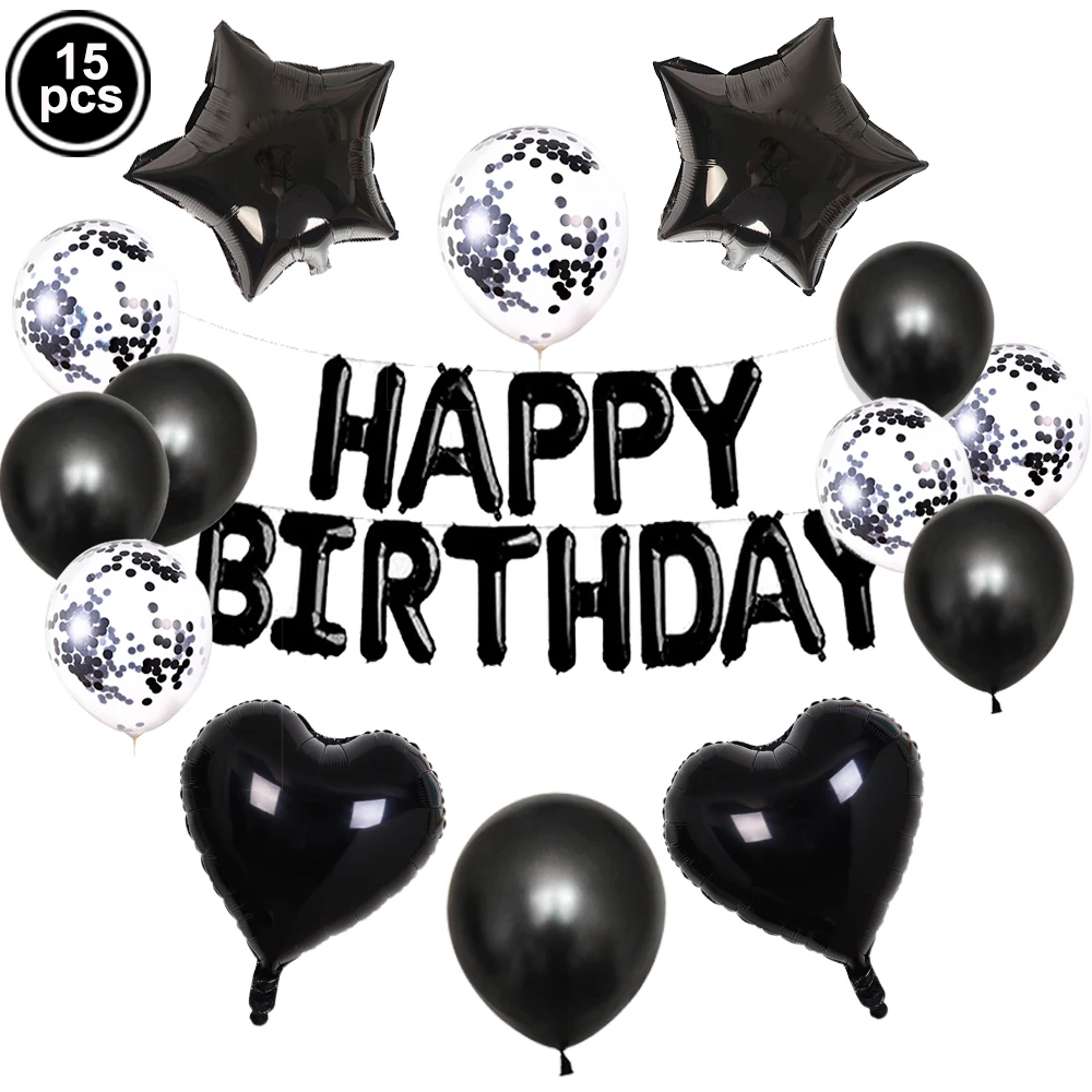 16 Zoll alles Gute zum Geburtstag Dekoration Luftballons rosa blau Buchstaben Folienballons Set Geburtstag Party Dekor Luft Globos Balony Anniversaire