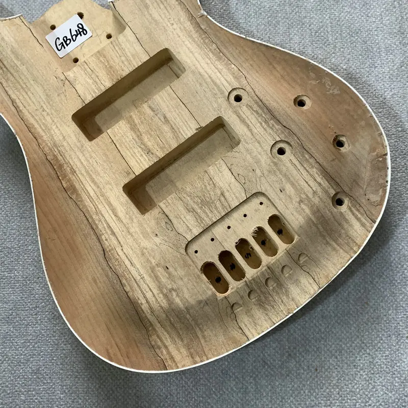 Custom Order 5 Strings Electric BASS Body Active PickupsBasswood With Maple String Through for Replace and Luthier GB648