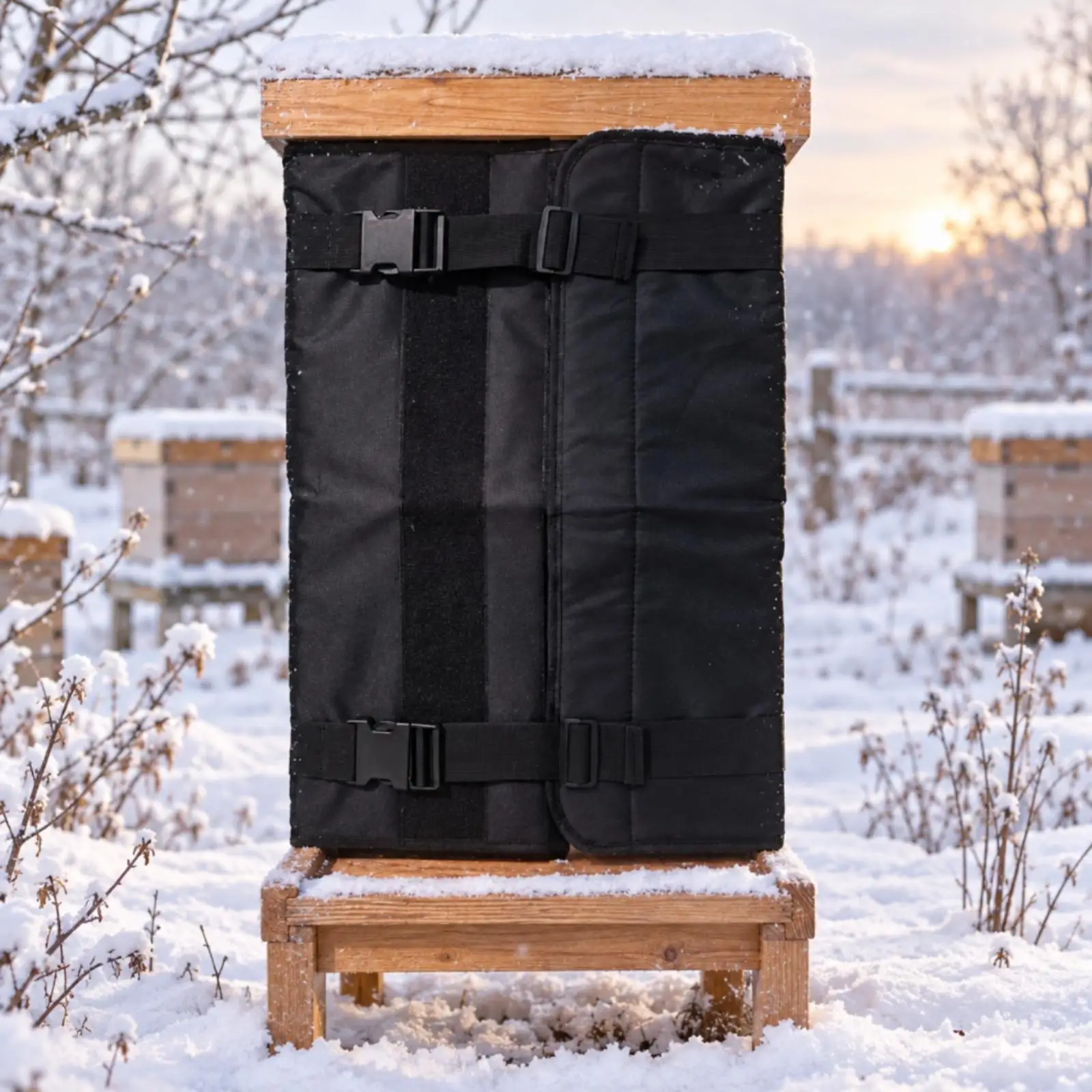 Insulated Beehive Wrap with Fastening Panels Thermal Beehive Winter Insulation Cover Oxford Material Colony Winter Cover