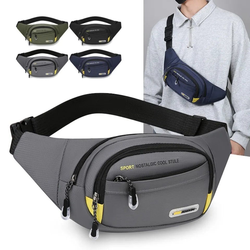 

Men's Anti-Theft Ultra Thin Fitness Waist Bag Large Capacity Multifunctional Chest Pack for Sports Outdoor Running Daily Use