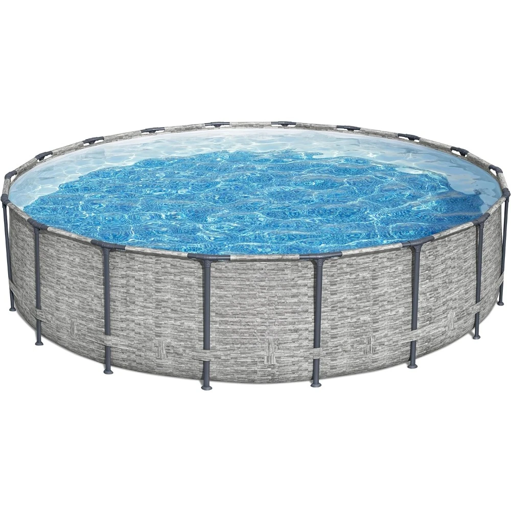 

Round Above Ground Pool Set | Frame Pool Features | Includes 1500gal Filter Pump, 48" Ladder and 18' Pool Cover