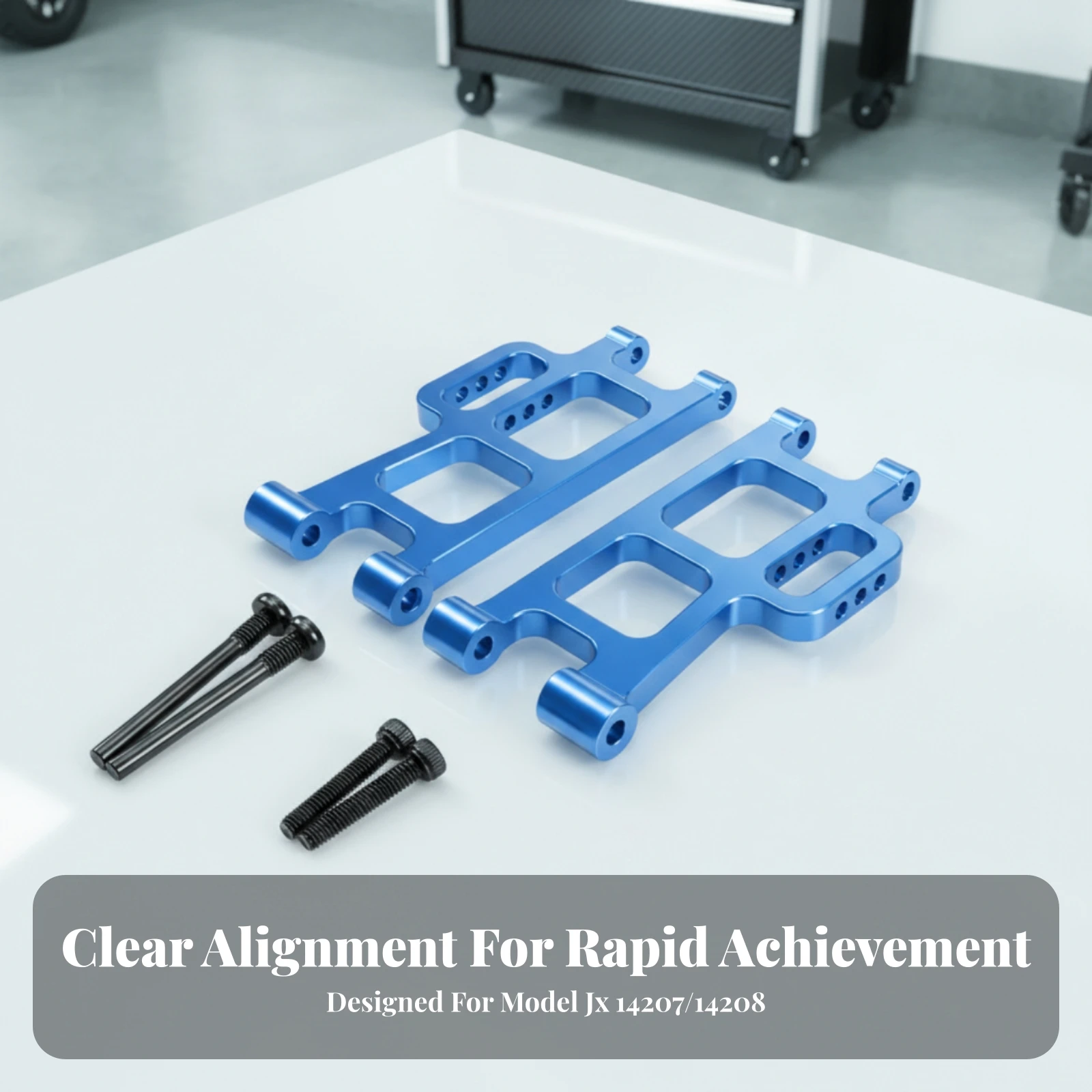2 Pieces Rear Lower Shock Absorption Arms Aluminum Rear Lower Control Arms Parts Rigid Troublecomplimentary Installation