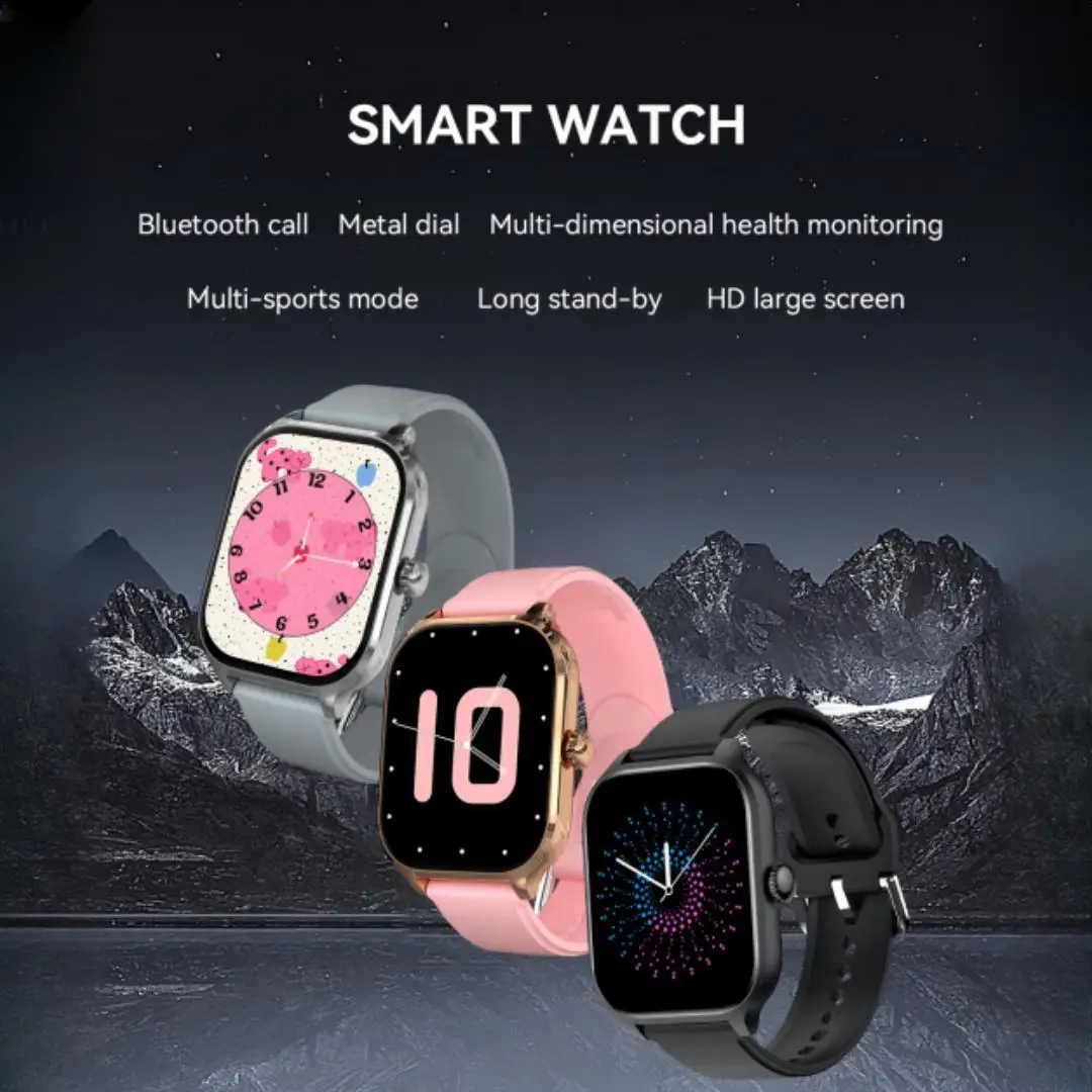 H9 Smartwatch Dial to Answer Calls Calorie Tracking Heart Rate Blood Oxygen Monitoring Bluetooth Smart Watch