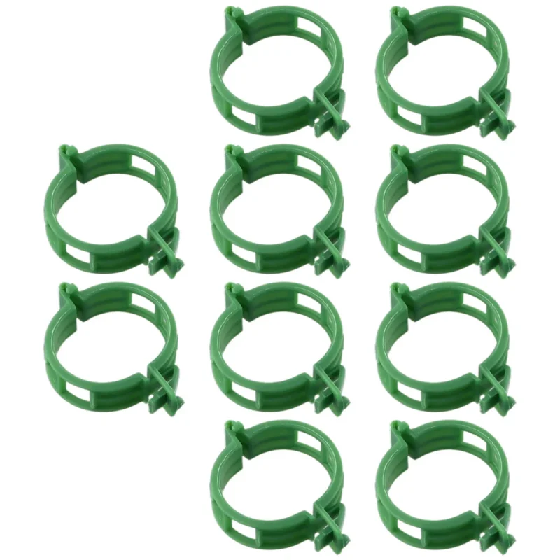 100 PCS/ Plant Support Clip Plastic Ties Trellis Stake Clips Garden Veggie Tomato Greenhouse Holder Garden Tools Accessories //