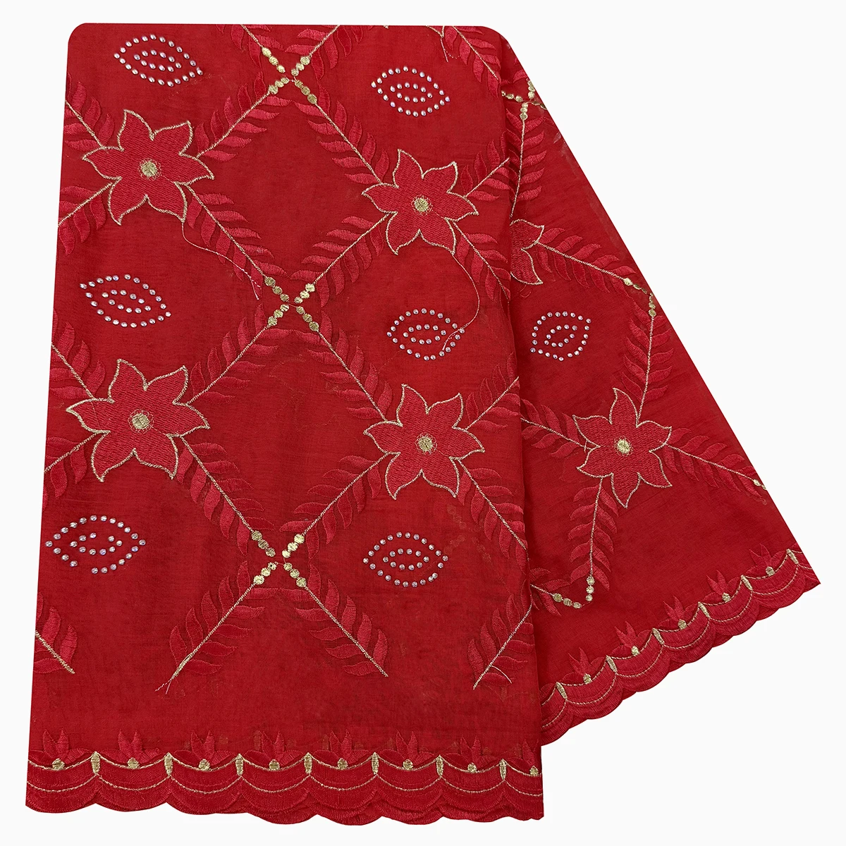 100% Cotton Fabric Rayon Cotton Thread Eembroidered Scarf Dubai Excellent Style African Women Hijab Muslim Scarf High Quality