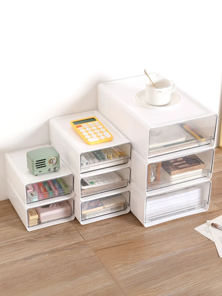 

Настольный органайзер для документов А4, прозрачный пластиковый контейнер для хранения с отделениями для рабочего места