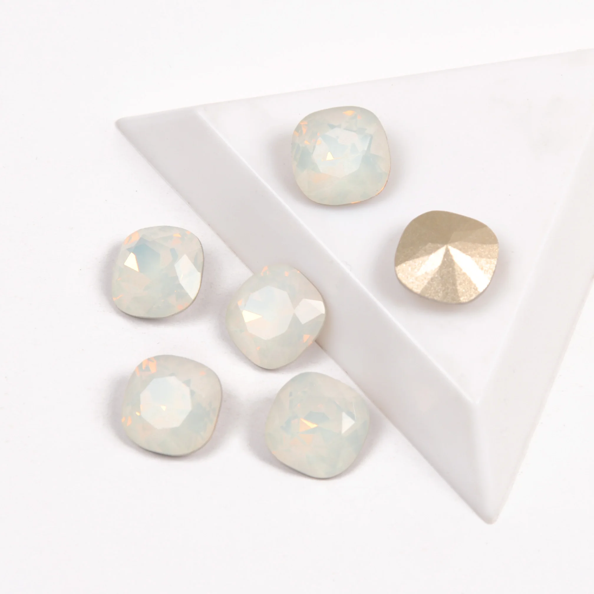 Weißer Opal Nähen auf ausgefallene Strass steine, DIY Näh zubehör, Zubehör Dekoration Glasperlen, Pointback-Kristalle für Kleidungs stück – Detail 6