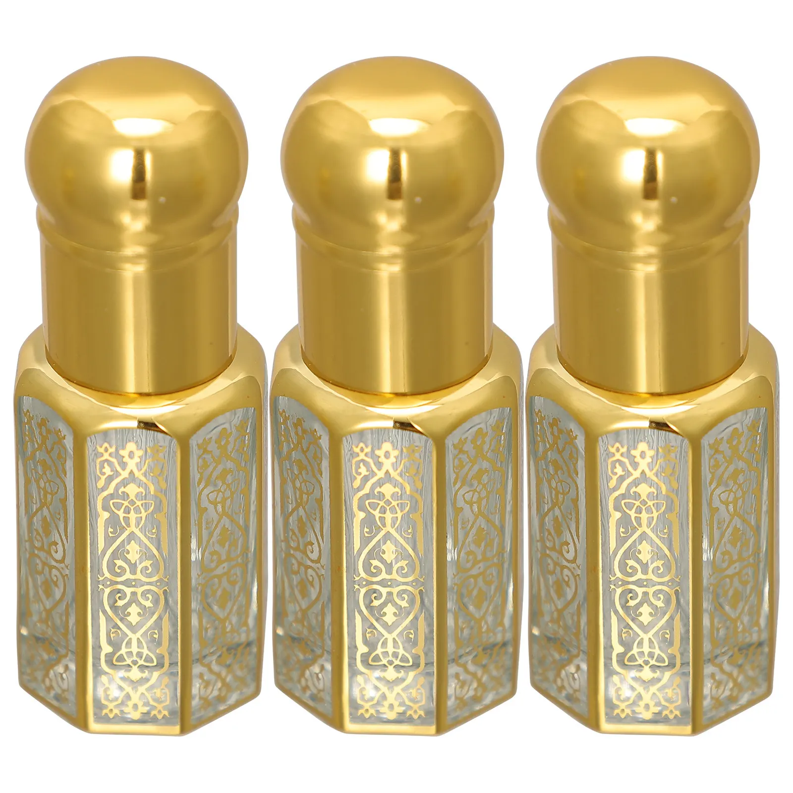 

3Pcs Small Essential Oil Roller Bottles Reusable Empty Roll on Bottles for Oils Perfume Skincare with Bead Roller Design Travel