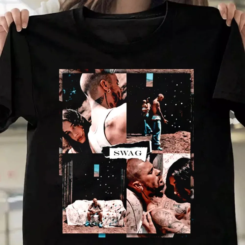 ألبوم Vintage Swag جاستن بيبر هدية مضحكة سوداء جميع المقاسات 20D43 #1