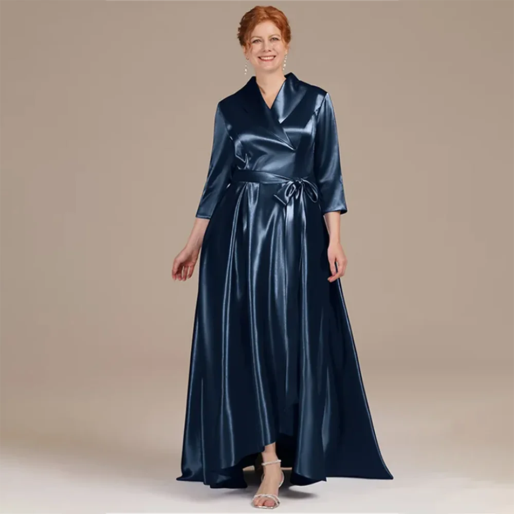 

Mother Of Bride Dresses Wedding 3/4 Sleeves Pleated A Line Mother Dress Elegant Formal Maternity Mother Dress For Wedding Guest