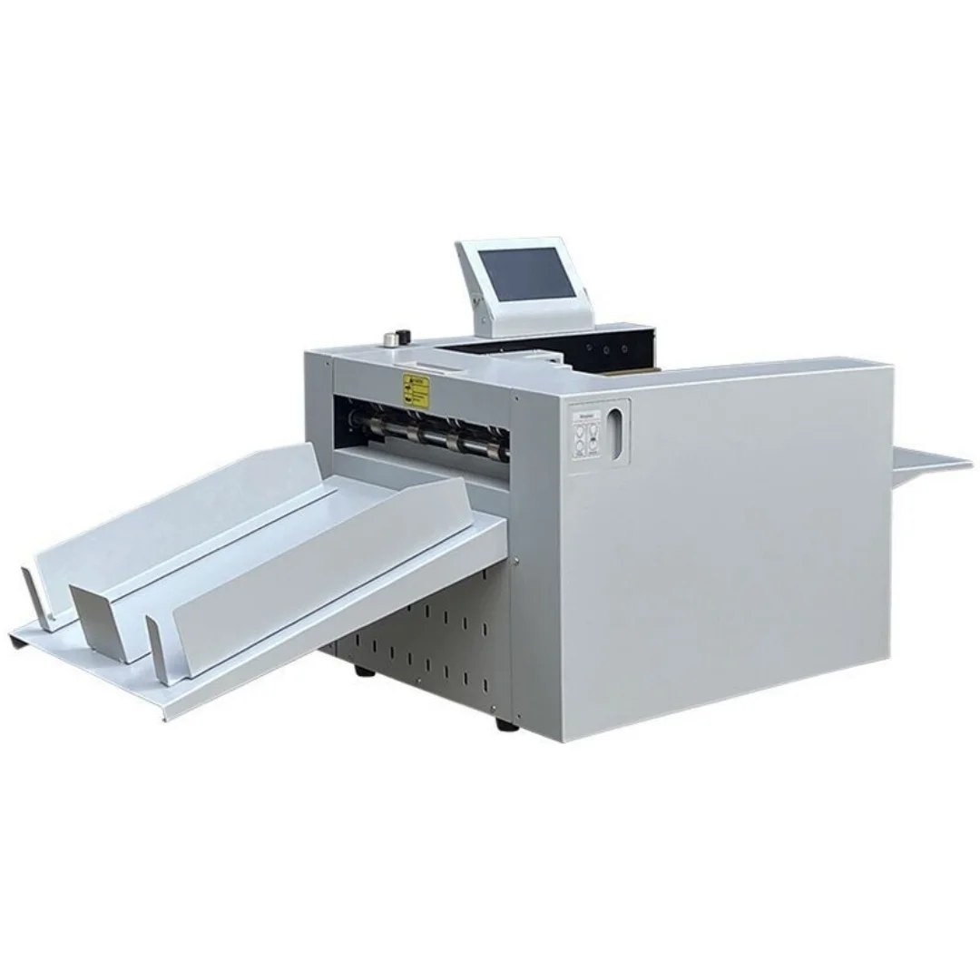 Digital K338 Air Suction Auto Feeding Electric Perforating Perforation Paper Creasing Machine with 1 Years Warranty