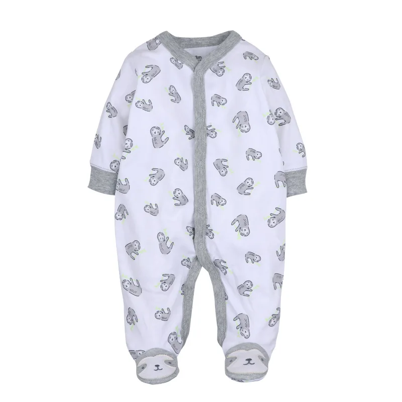 Newborn Baby Clothes Infants Boys Pajamas Overalls Jumpsuits Bebes Climb Clothing Cotton Toddler Boys Sleep Wear Bodysuit