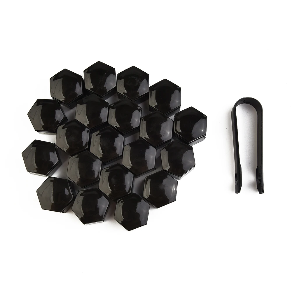 20x22mm Black Wheel Nut Bolt Covers ABS Cap For Range Rover For Vauxhal Protective Bolt Rims Cap Bolt Car Accessories