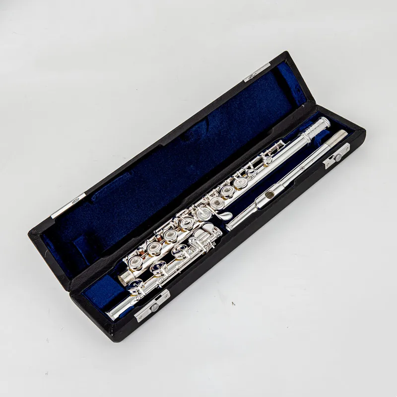 Top Japan Flute 797 Professional Cupronickel C Key 17 Hole Flute Silver Plated Musical Instruments With Case and Accessories