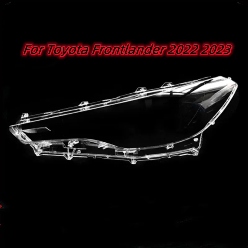 HTTCY ForToyota Frontlander 2022 2023 Front Headlamp Cover Mask Lamp Shade Headlight Shell Lens Auto Replacement Parts