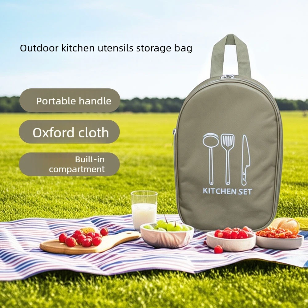 Kitchenware Storage Bag,Cookware Knife and Fork Portable Storage Bag,Outdoor Camping KitchenUtensils Bolsa Feminina Hogar Cocina