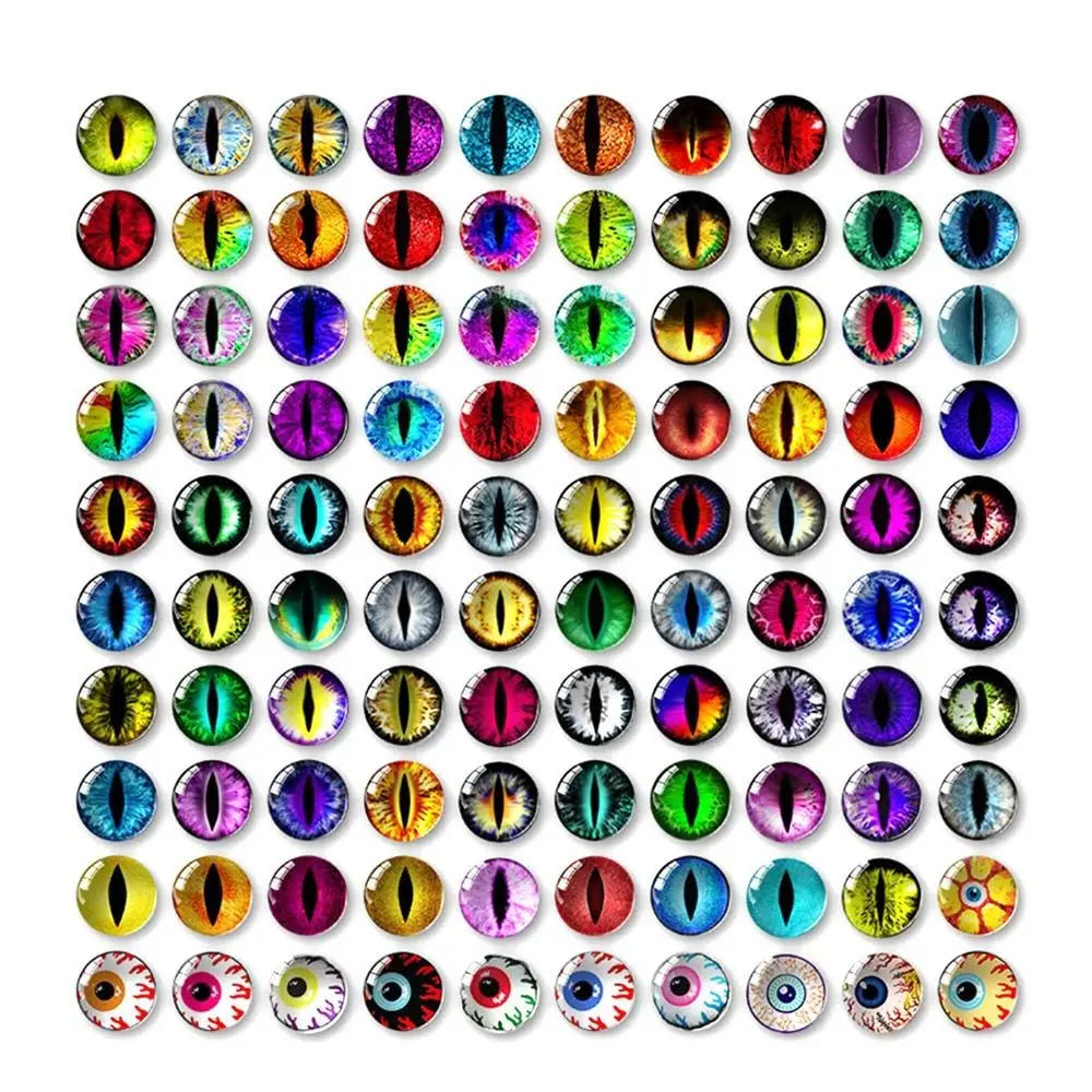 10pairs 6mm-20mm Safety Glitter Crystal Eyes DIY Dolls Puppet Accessories Stuffed Toys Parts Eyes Crafts Dolls Accessories