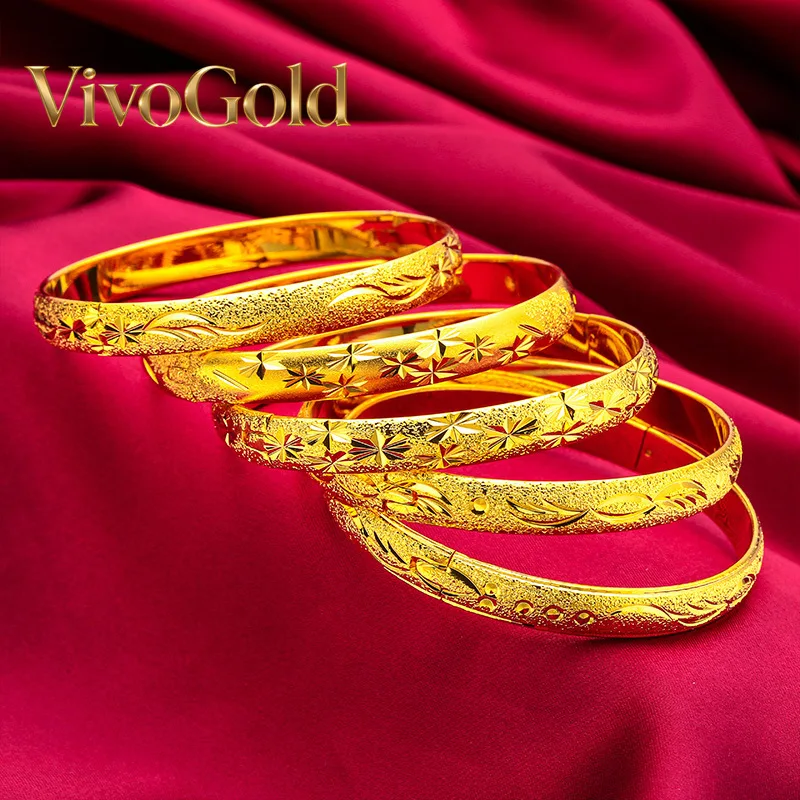 

VivoGold24K gold clasp star bracelet | AU999 full gold, 8MM wide-faced diamonds are as bright as the galaxy, the party focus mus