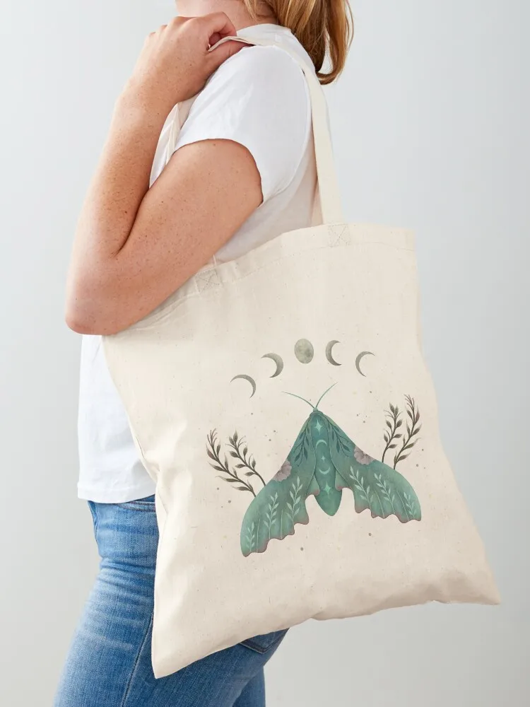 

Luna and Moth Tote Bag woman shopping bag Women's shopper bag shopping bags foldable Shopper handbag