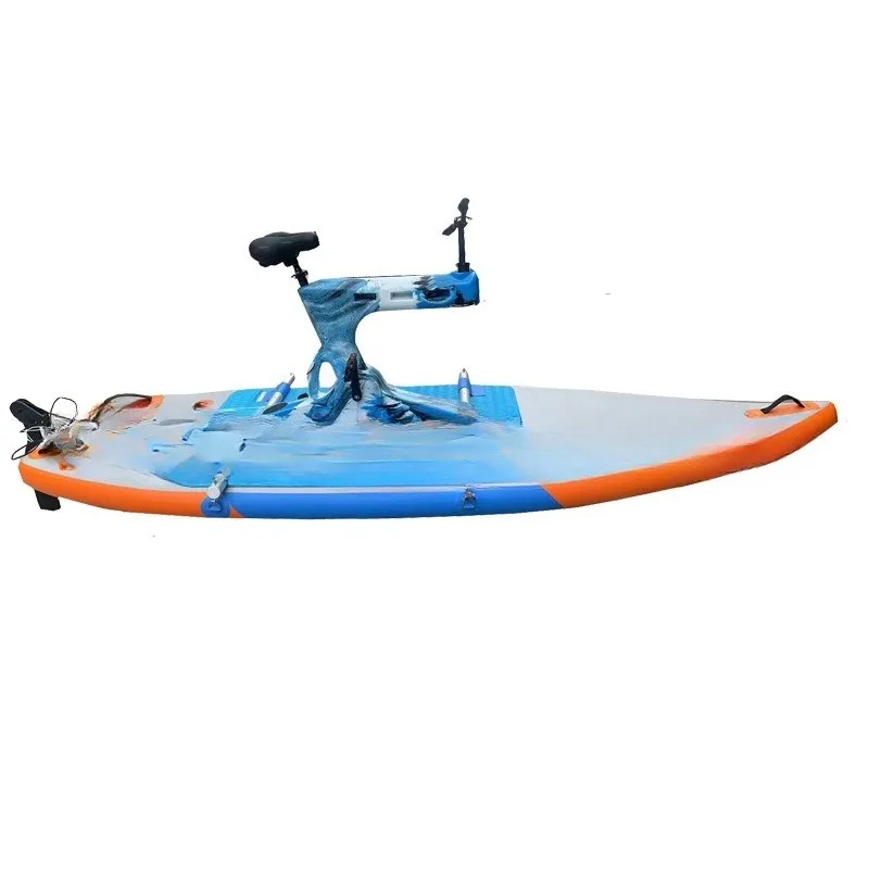 

3 Air chamber widened inflatable SUP fishing boat fishing boat, aluminum seat, pedal system adjustable direction