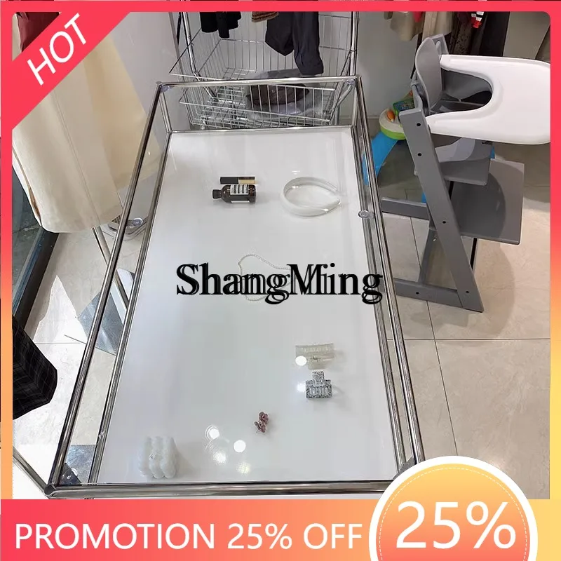 CL  steel display stand in the middle of HJ clothing store jewelry store Nakajima display rack