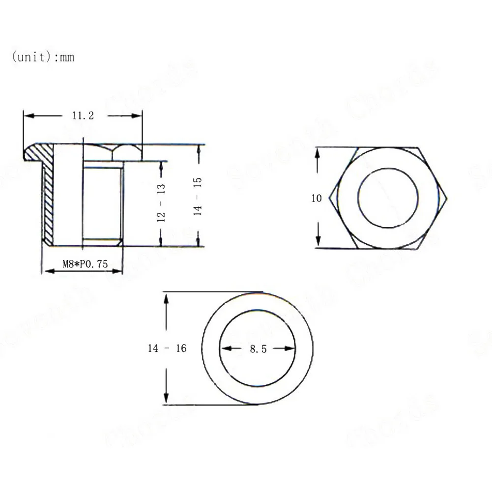 

Hex Threaded Bushing Ferrules Black Golden Iron Silver Guitar Mount Screws Sealed-gear Tuner Machine Tuning Peg