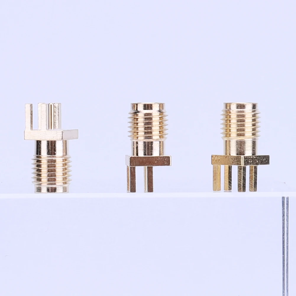 10 قطعة SMA أنثى مهايئ الرافعة النحاس SMA أنثى قاعدة المقبس جاك لحام لوحة دارات مطبوعة حافة محول تركيب
